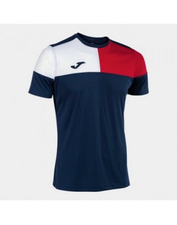 CREW V SHORT SLEEVE T-SHIRT NAVY RED WHITE