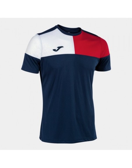 CREW V SHORT SLEEVE T-SHIRT NAVY RED WHITE