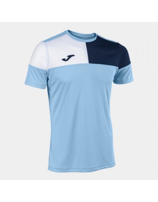 CREW V SHORT SLEEVE T-SHIRT SKY BLUE NAVY WHITE