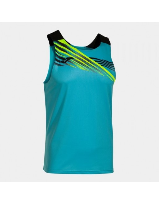 ELITE X SLEEVELESS SHIRT FLUOR TURQUOISE BLACK