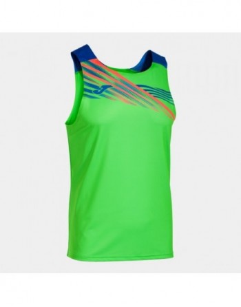 ELITE X SLEEVELESS SHIRT FLUOR GREEN ROYAL