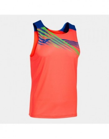 ELITE X SLEEVELESS SHIRT FLUOR CORAL ROYAL