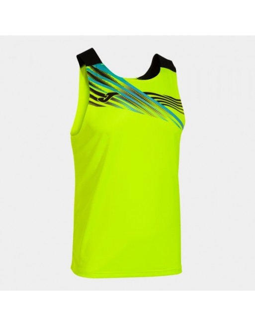 ELITE X SLEEVELESS SHIRT FLUOR YELLOW BLACK