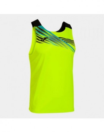 ELITE X SLEEVELESS SHIRT FLUOR YELLOW BLACK