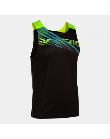 ELITE X SLEEVELESS SHIRT BLACK FLUOR YELLOW