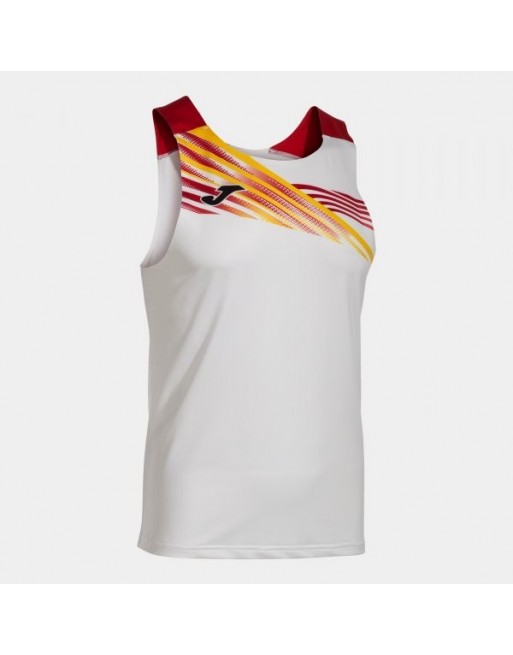 ELITE X SLEEVELESS SHIRT WHITE RED