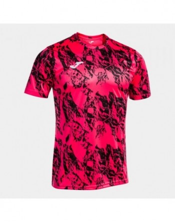 LION SHORT SLEEVE T-SHIRT FLUOR PINK BLACK
