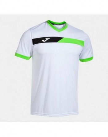 COURT SHORT SLEEVE T-SHIRT WHITE FLUOR GREEN BLACK