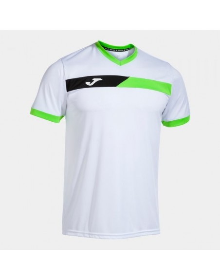 COURT SHORT SLEEVE T-SHIRT WHITE FLUOR GREEN BLACK