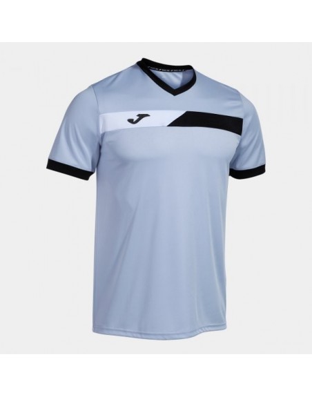 COURT SHORT SLEEVE T-SHIRT SKY BLUE NAVY WHITE