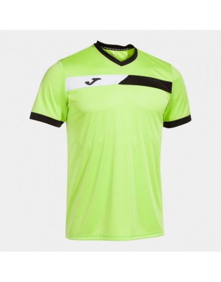 COURT SHORT SLEEVE T-SHIRT LIME BLACK WHITE