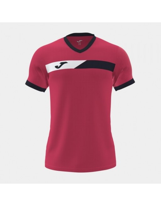 COURT SHORT SLEEVE T-SHIRT CRIMSON NAVY WHITE