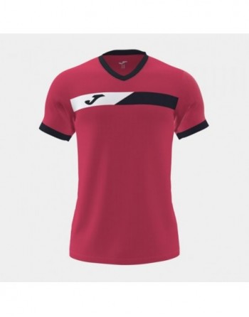 COURT SHORT SLEEVE T-SHIRT CRIMSON NAVY WHITE