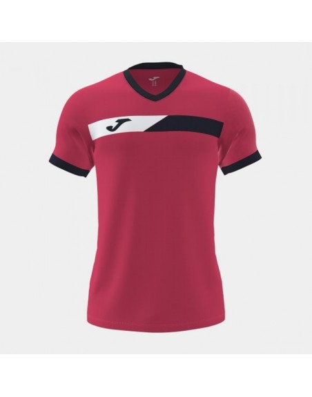 COURT SHORT SLEEVE T-SHIRT CRIMSON NAVY WHITE