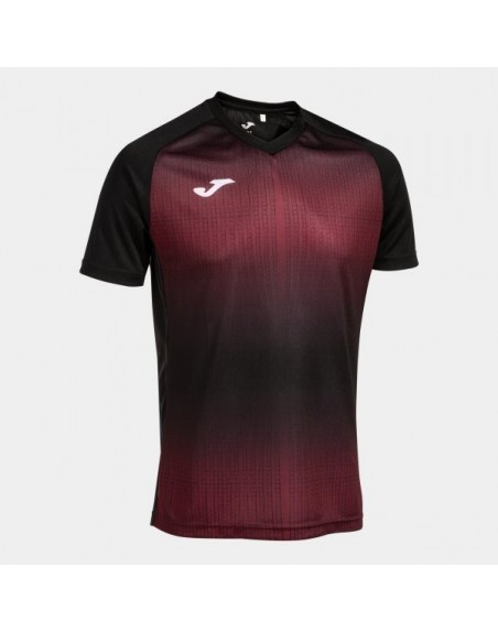 TIGER V SHORT SLEEVE T-SHIRT BLACK BURGUNDY