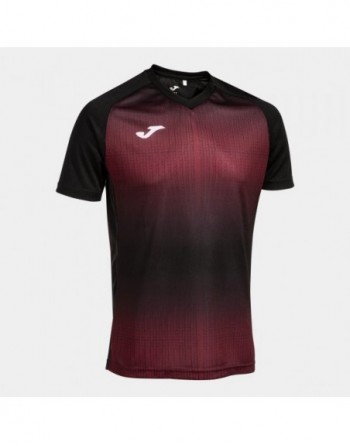 TIGER V SHORT SLEEVE T-SHIRT BLACK BURGUNDY