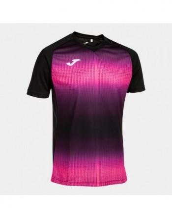 TIGER V SHORT SLEEVE T-SHIRT BLACK FLUOR PINK