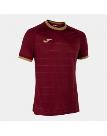 GOLD V SHORT SLEEVE T-SHIRT BURGUNDY