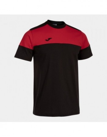CREW V SHORT SLEEVE T-SHIRT BLACK RED