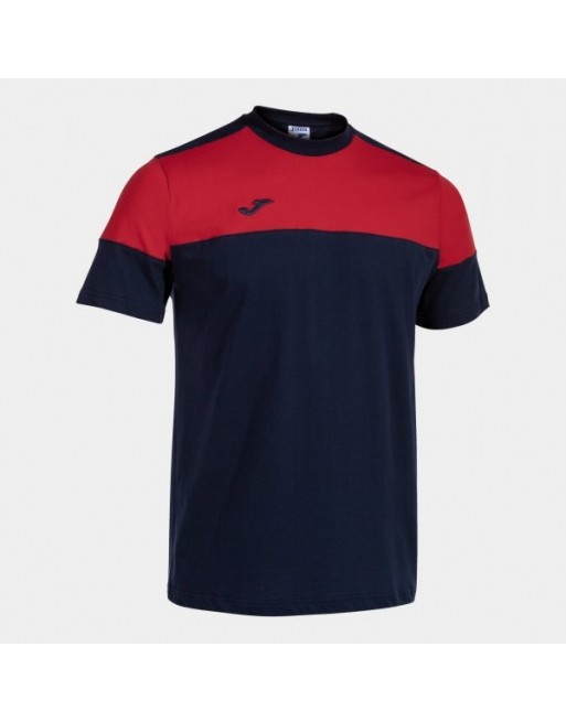 CREW V SHORT SLEEVE T-SHIRT NAVY RED