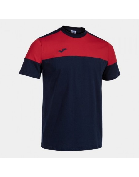 CREW V SHORT SLEEVE T-SHIRT NAVY RED