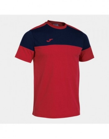 CREW V SHORT SLEEVE T-SHIRT RED NAVY