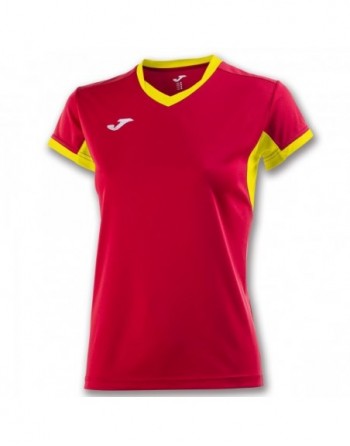 T-SHIRT CHAMPIONSHIP IV RED-YELLOW S/S WOMAN