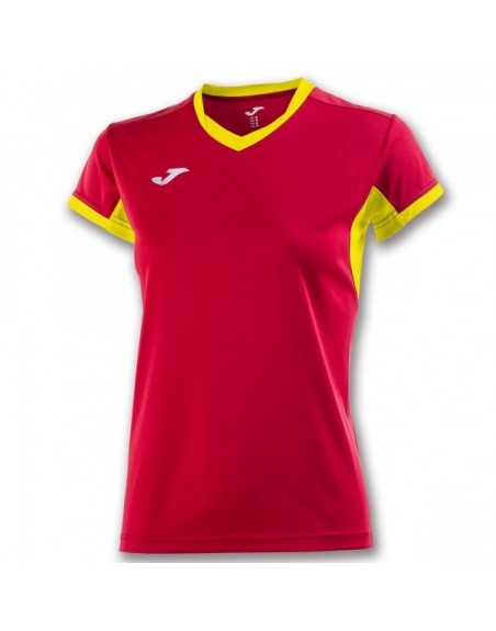T-SHIRT CHAMPIONSHIP IV RED-YELLOW S/S WOMAN