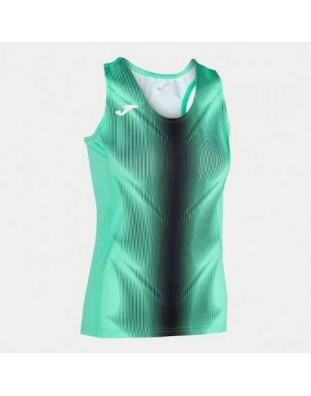 OLIMPIA T-SHIRT GREEN-BLACK SLEEVELESS WOMAN