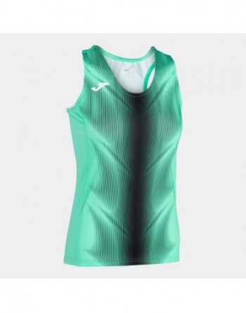 OLIMPIA T-SHIRT GREEN-BLACK SLEEVELESS WOMAN