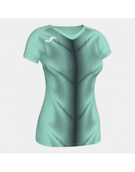 OLIMPIA T-SHIRT GREEN-BLACK S/S WOMAN