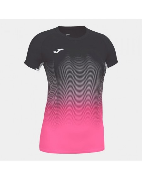 ELITE VII T-SHIRT BLACK-FLUOR PINK-WHITE S/S