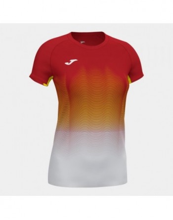 ELITE VII T-SHIRT RED-WHITE-YELLOW S/S