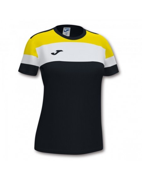 CREW IV COTTON T-SHIRT BLACK-YELLOW S/S