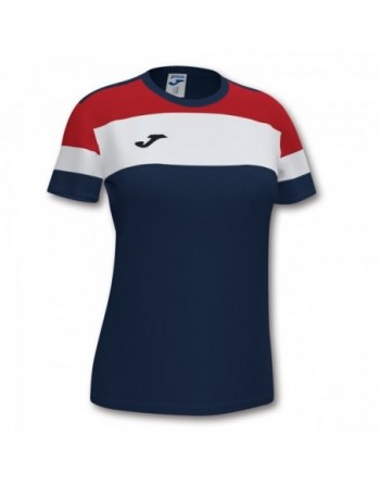 CREW IV COTTON T-SHIRT DARK NAVY-RED S/S