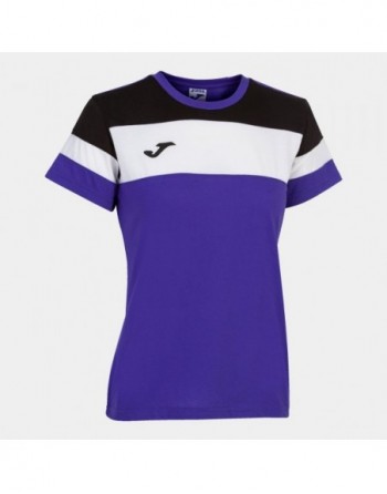 CREW IV COTTON T-SHIRT PURPLE-BLACK S/S