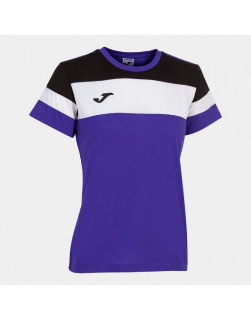 CREW IV COTTON T-SHIRT PURPLE-BLACK S/S
