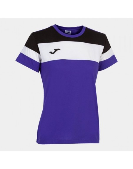 CREW IV COTTON T-SHIRT PURPLE-BLACK S/S