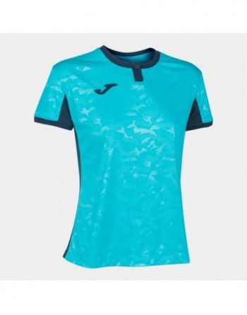 TOLETUM II T-SHIRT FLUOR TURQUOISE-DARK NAVY S/S