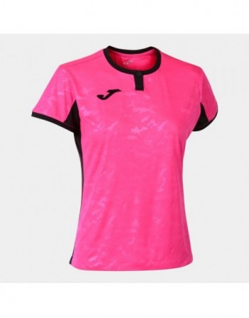 TOLETUM II T-SHIRT FLUOR PINK-BLACK S/S