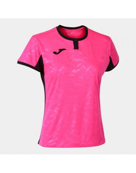TOLETUM II T-SHIRT FLUOR PINK-BLACK S/S