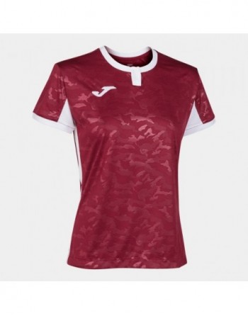 TOLETUM II T-SHIRT BURGUNDY-WHITE S/S