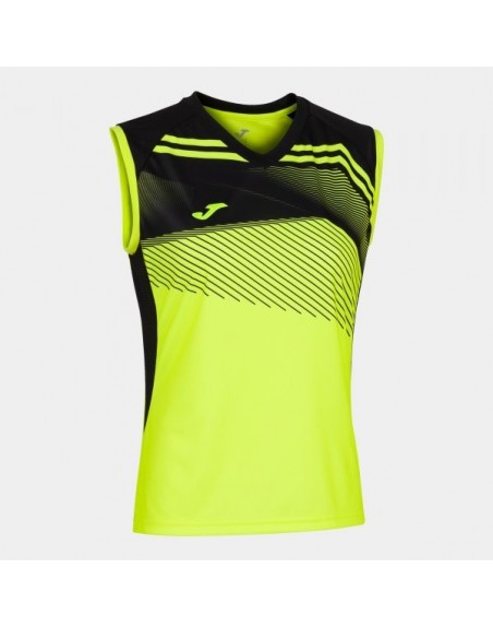 SUPERNOVA II T-SHIRT FLUOR YELLOW-BLACK SLEEVELESS