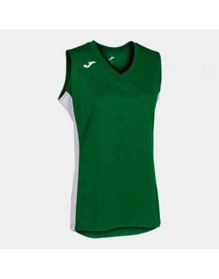 CANCHA III T-SHIRT GREEN-WHITE SLEEVELESS