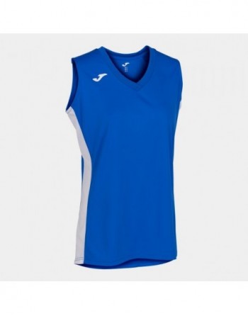 CANCHA III T-SHIRT ROYAL-WHITE SLEEVELESS