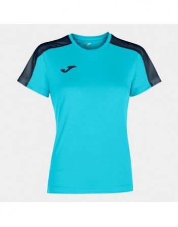 ACADEMY T-SHIRT FLUOR TURQUOISE-DARK NAVY S/S