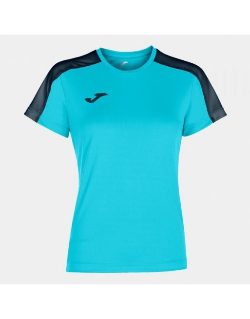 ACADEMY T-SHIRT FLUOR TURQUOISE-DARK NAVY S/S