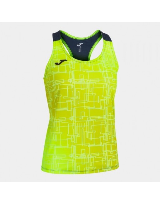 ELITE VIII TANK TOP FLUOR YELLOW NAVY
