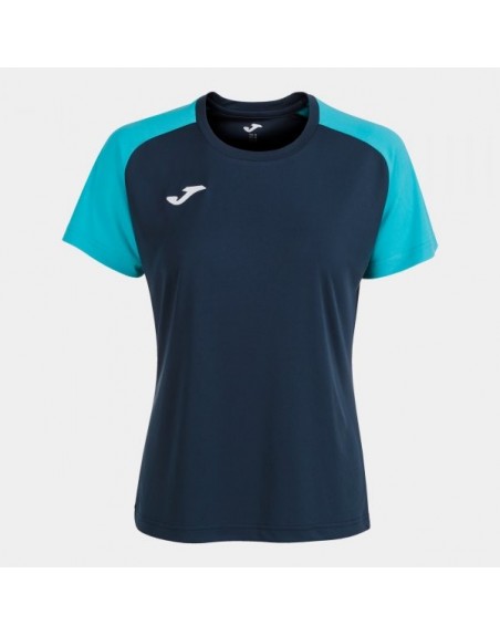 ACADEMY IV SHORT SLEEVE T-SHIRT NAVY FLUOR TURQUOISE