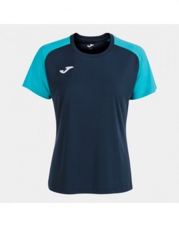 ACADEMY IV SHORT SLEEVE T-SHIRT NAVY FLUOR TURQUOISE